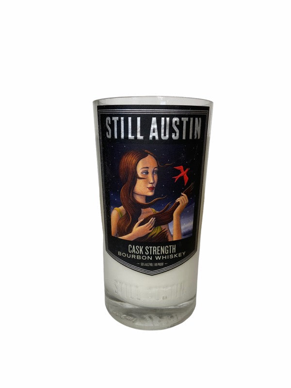 Upcycled Bottle Candle: Still Austin