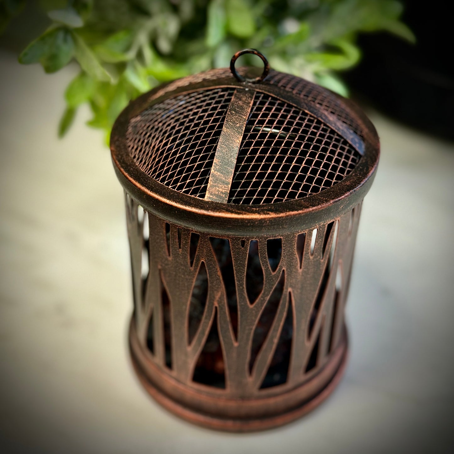 Electric Wax Melter: Glowing Fire Pit