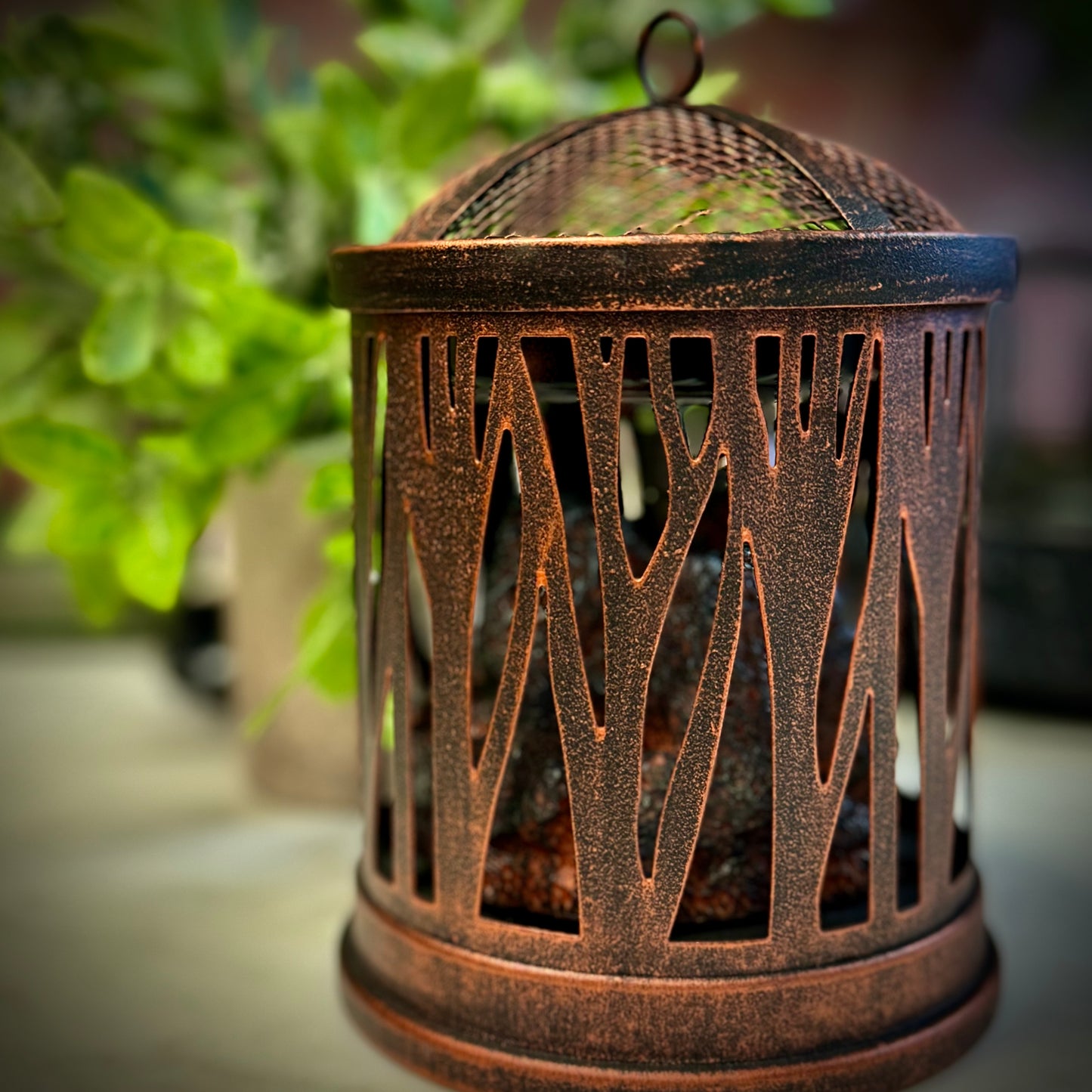 Electric Wax Melter: Glowing Fire Pit