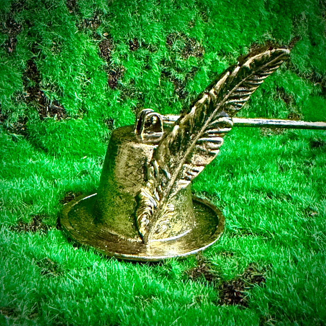 Brass Feather Hat Candle Snuffer