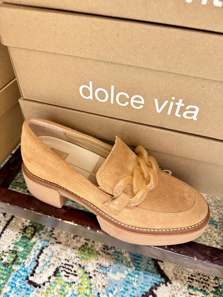 Toffee Suede Loafer by Dolce Vita