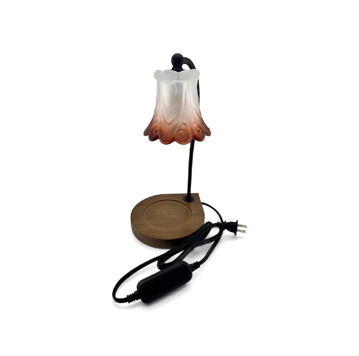 Ombre Frosted Glass Candle Warmer Lamp