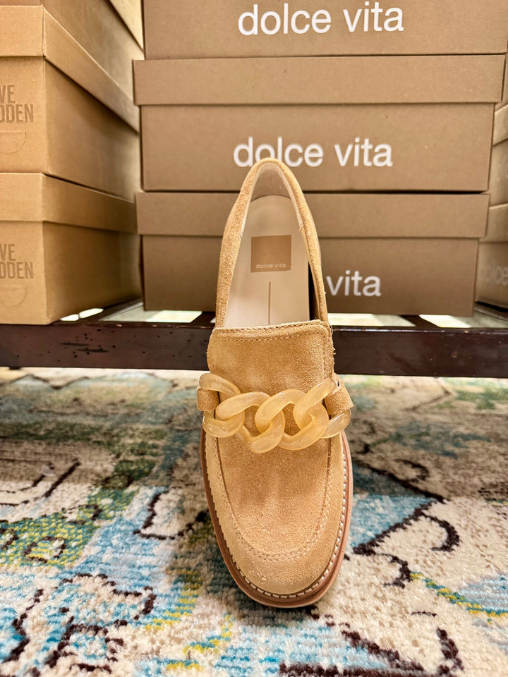 Toffee Suede Loafer by Dolce Vita