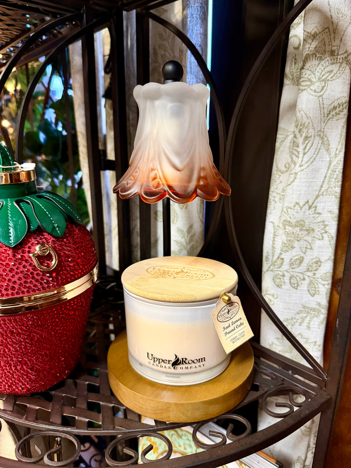 Ombre Frosted Glass Candle Warmer Lamp