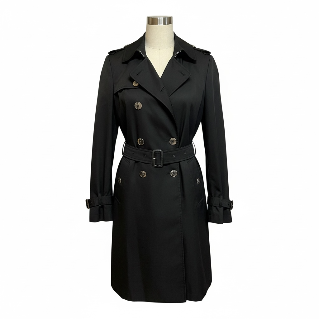 Authentic Michael Kors Black Trench Coat