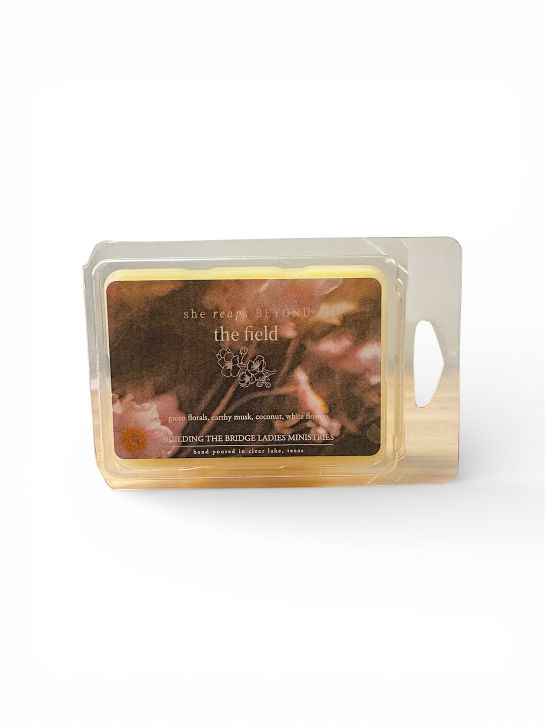 Beyond the Field Candle, wax melts, building the bridge ladies ministries, upper room candle company