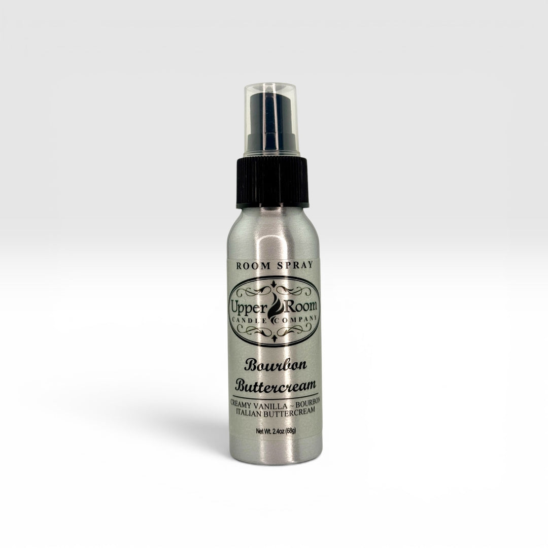 Bourbon Buttercream room spray from upper room candle company
