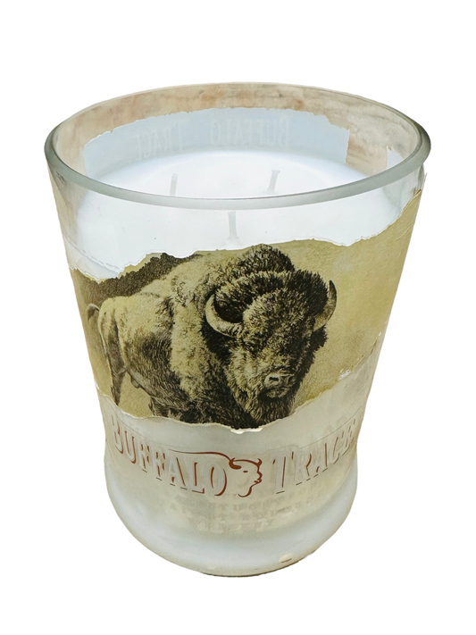 Upcycled Bottle Candle: Buffalo Trace