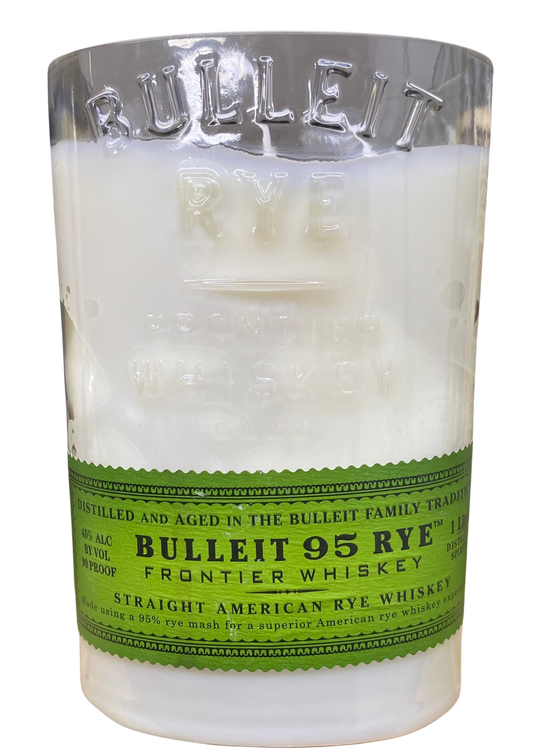 Upcycled Bottle Candle: Bulleit