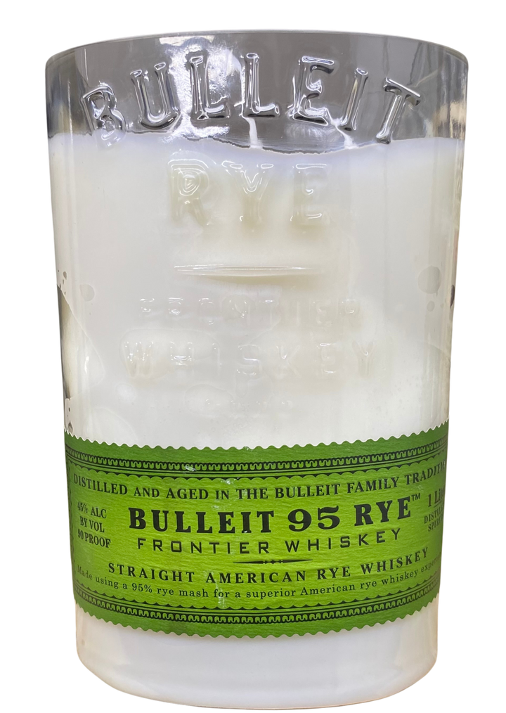 Upcycled Bottle Candle: Bulleit
