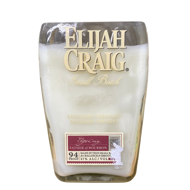 Upcycled Bottle Candle: Elijah Craig
