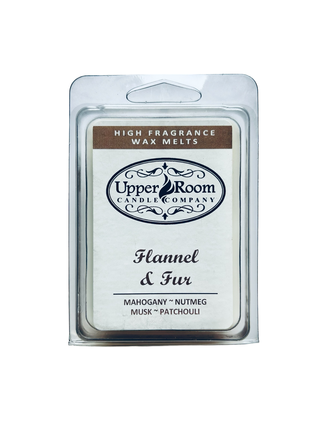 Flannel and Fur hand poured wax melt from upper room candle company