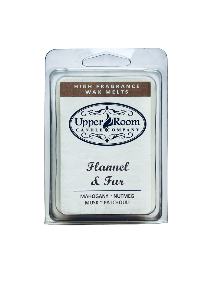 Flannel and Fur hand poured wax melt from upper room candle company