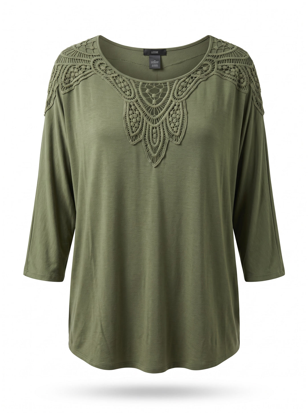 Lace Detail Dolman Sleeve Top