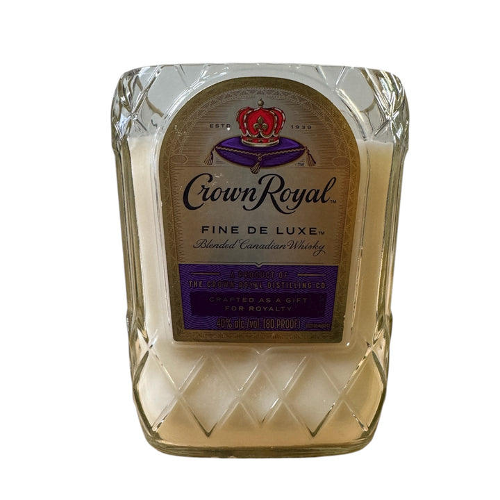 Upcycled Bottle Candle: Crown Royal