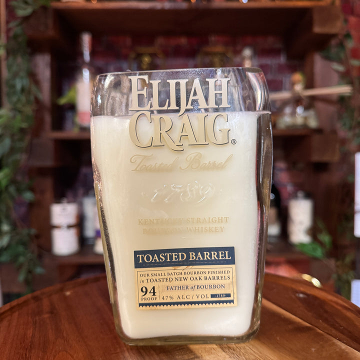 Upcycled Bottle Candle: Elijah Craig