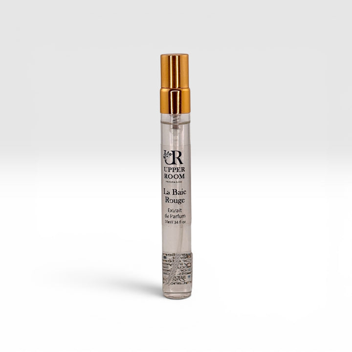 La Baie Rouge Perfume Extrait de Parfum 10ml in a perfume or cologne bottle unisex fragrance