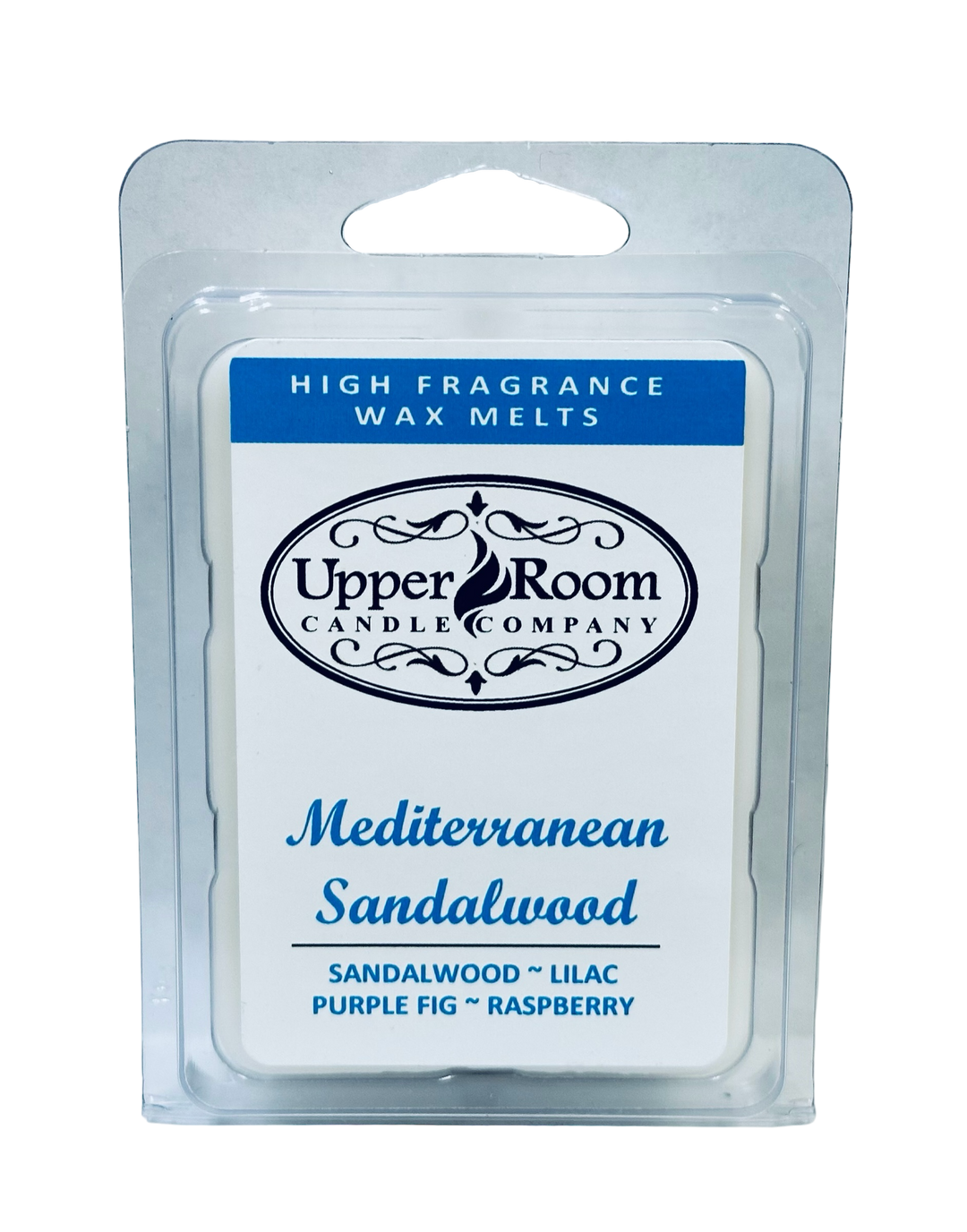 Mediterranean Sandalwood wax melts from upper room candle company