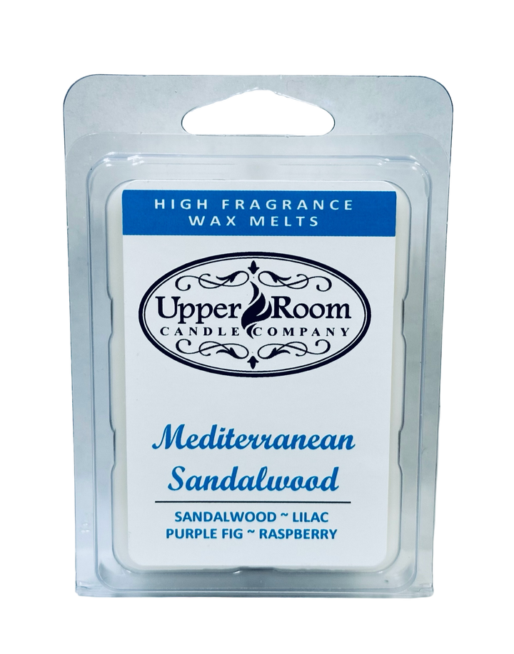 Mediterranean Sandalwood wax melts from upper room candle company