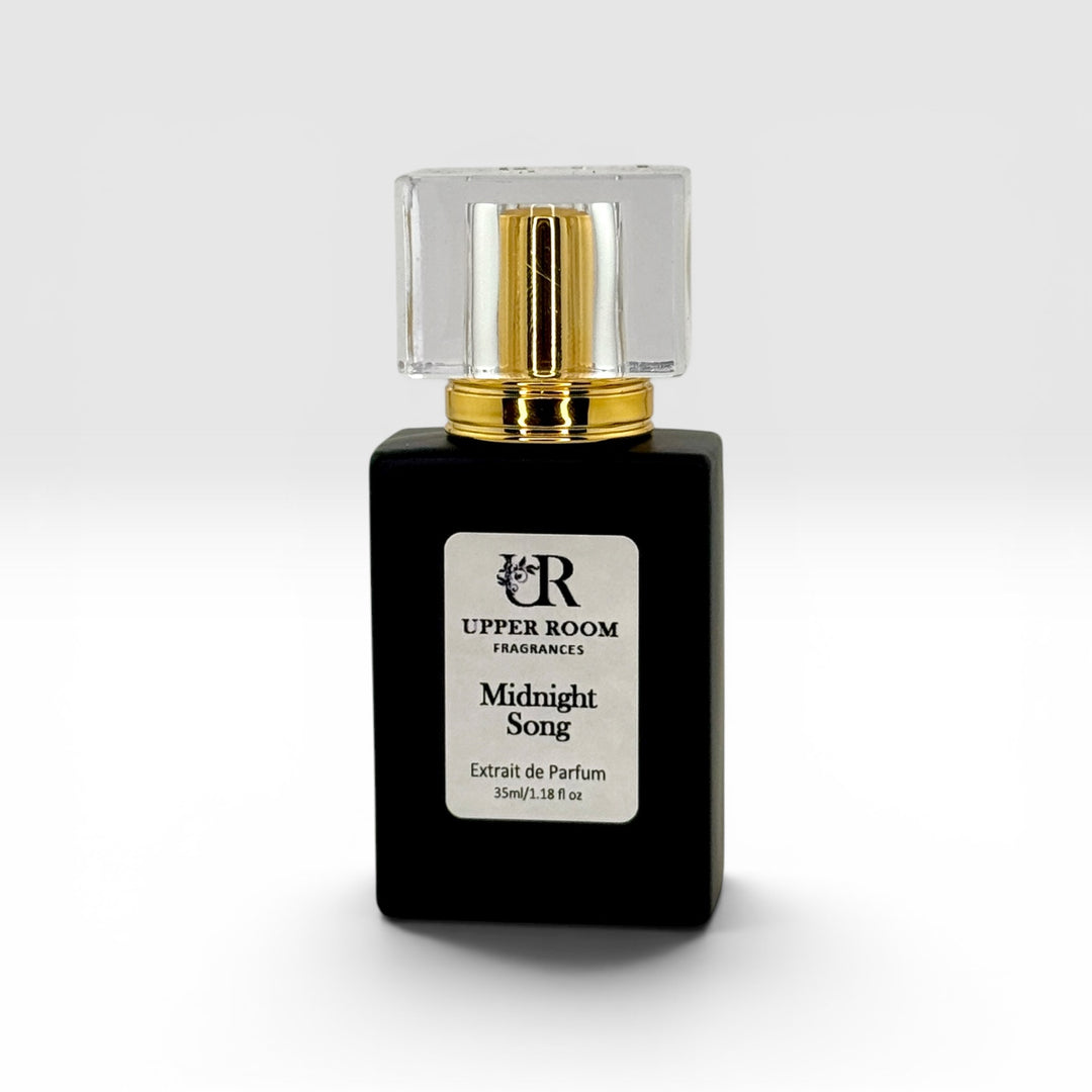Midnight song extrait de parfum perfume bottle 35ml or 1.18 fl oz upper room candle company fragrance