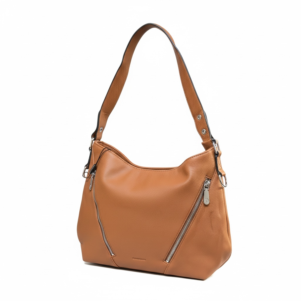 Faux Leather Shoulder Bag