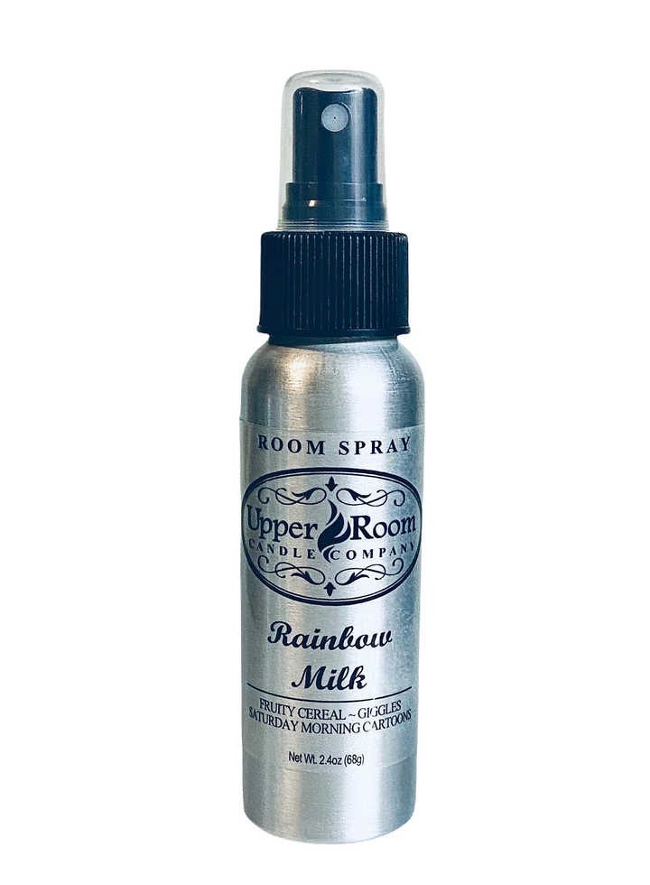 Rainbow Milk scented room spray from upper room candle comapany