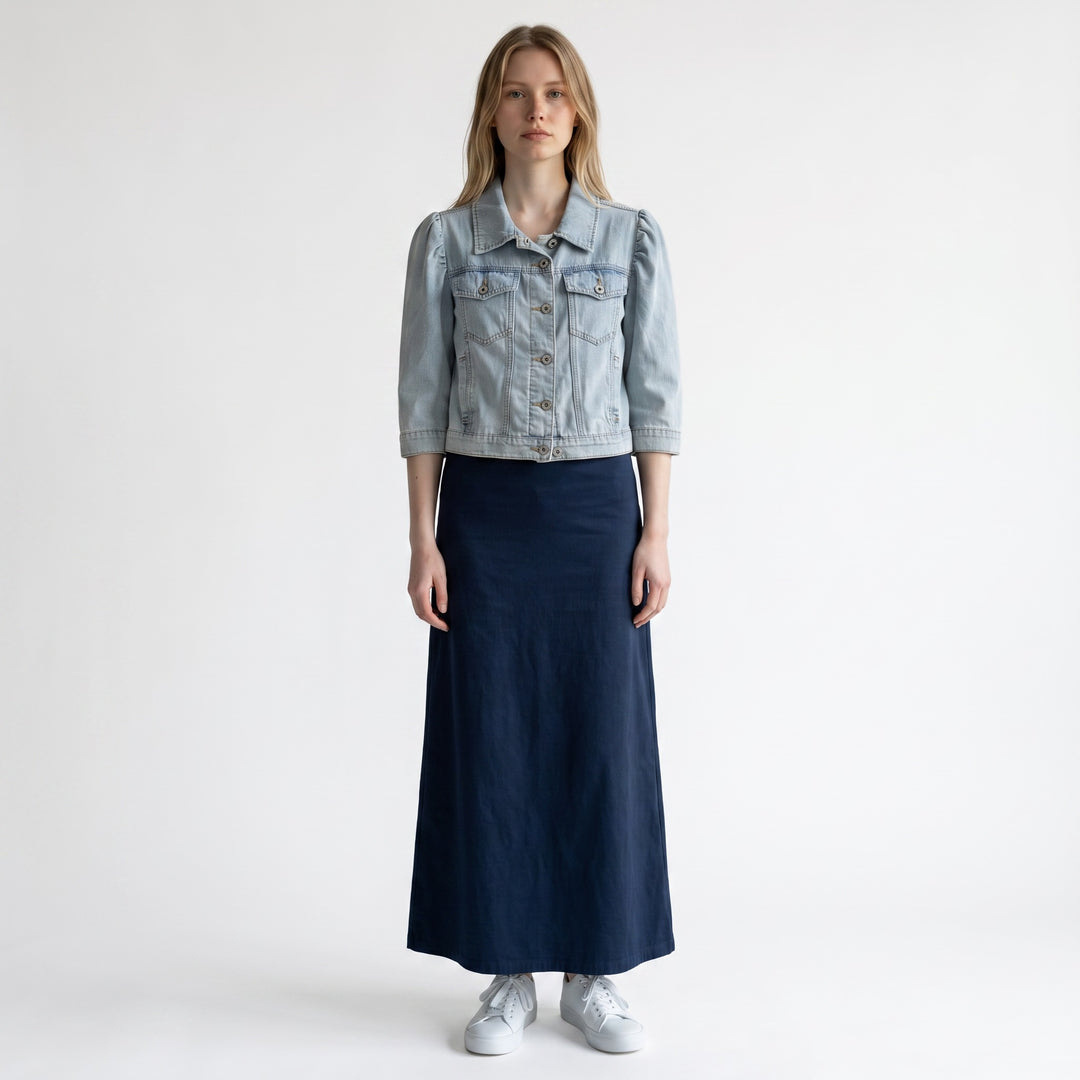 Puff Sleeve Denim Jacket