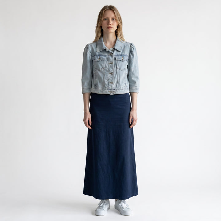 Puff Sleeve Denim Jacket