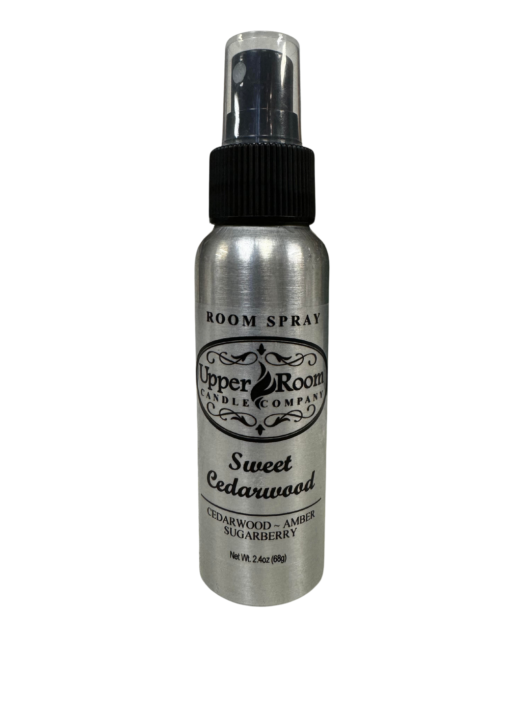 Sweet Cedarwood scented room spray from upper room candle company