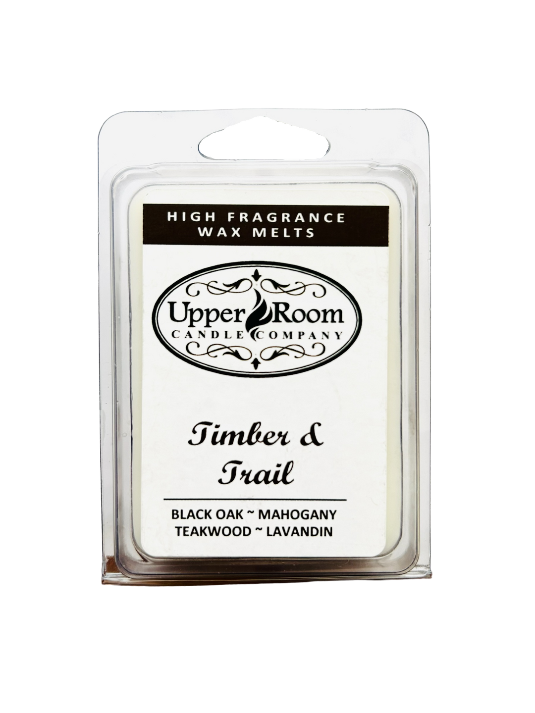 Timber & Trail scented wax melts from upper room candle company