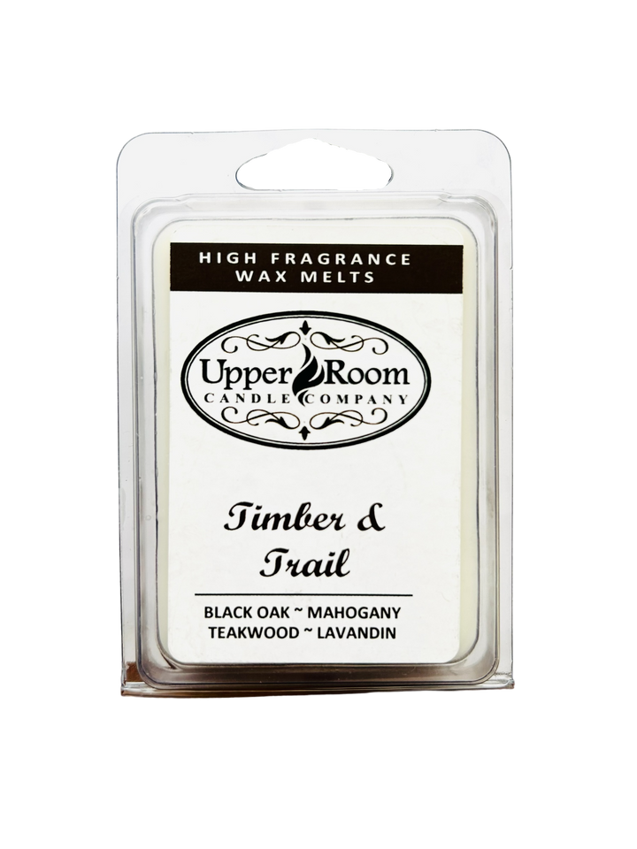 Timber & Trail scented wax melts from upper room candle company