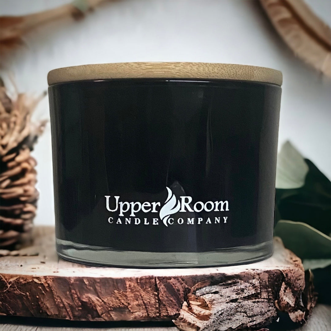 Black Jar Triple Wick Candle, Bluegrass Bay, upper room candle company
