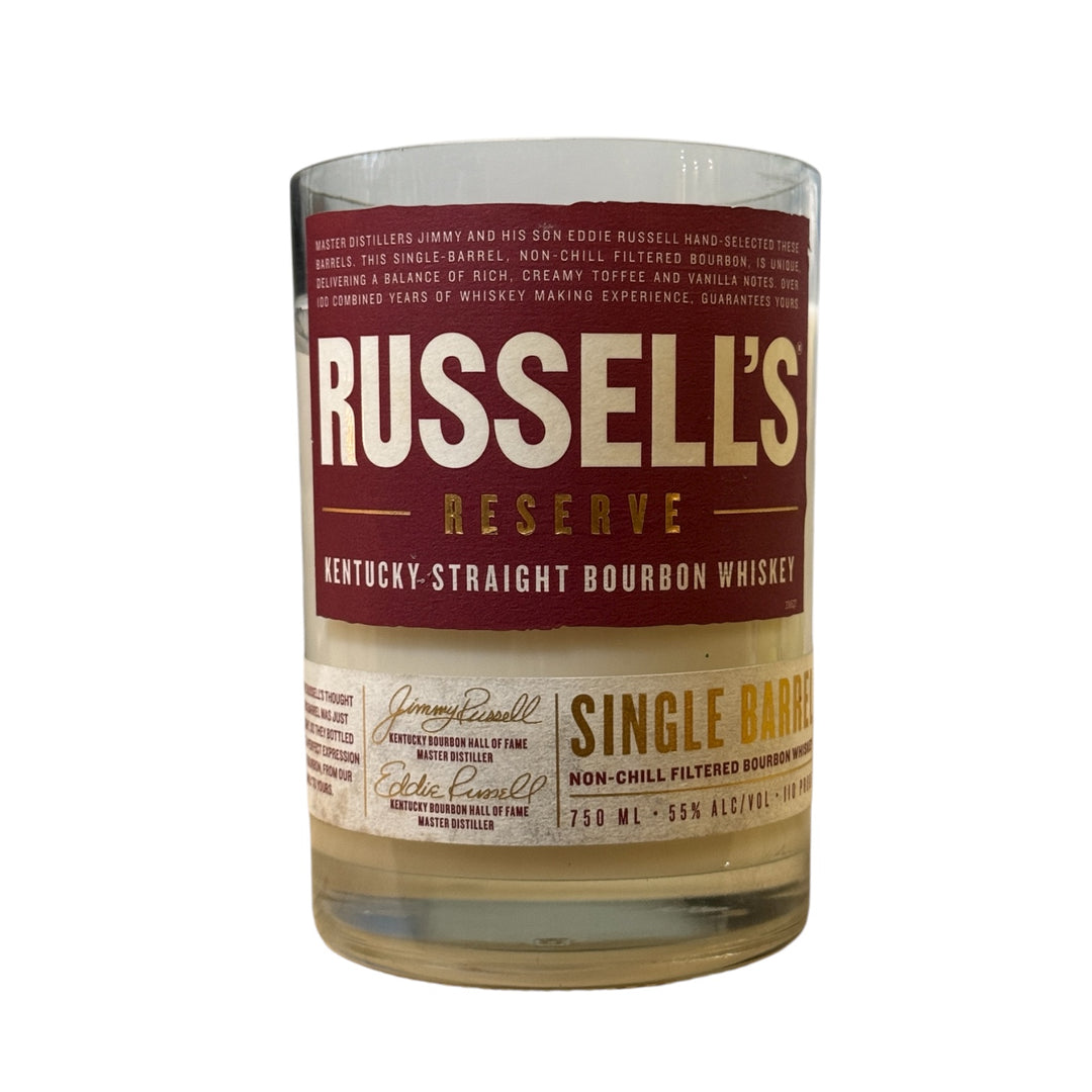 Hand-cut Bottle Unscented Candle (15oz)