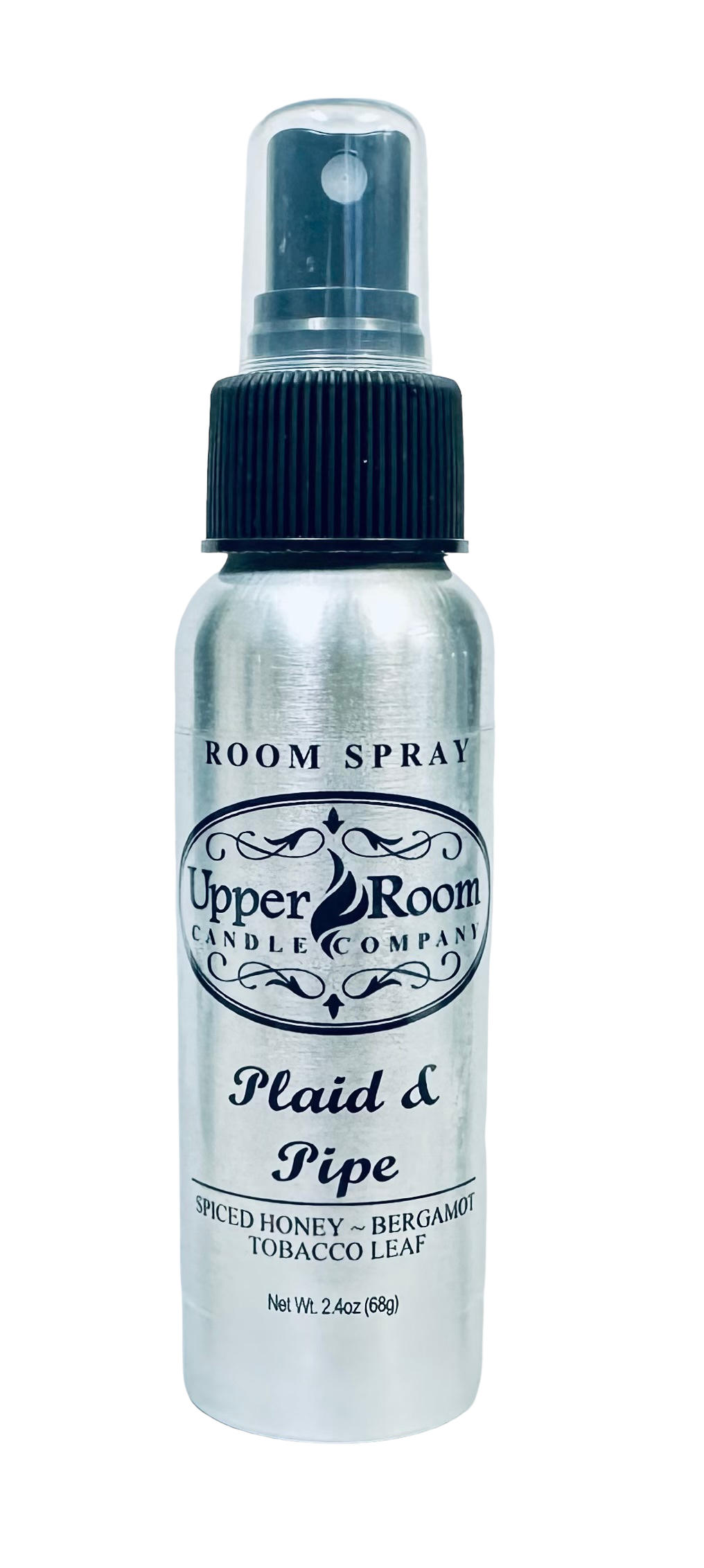 plaid & pipe scented room spray from upper room candle company