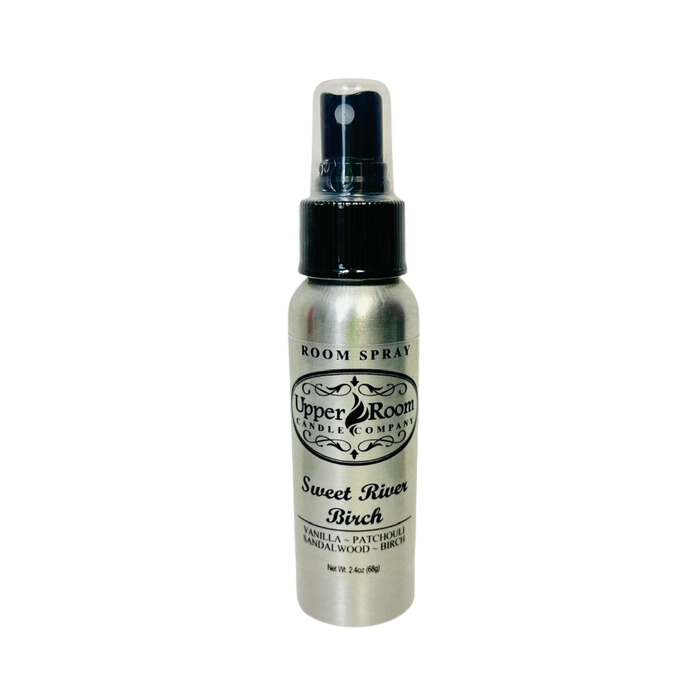 sweet river birch scented room spray from upper room candle company